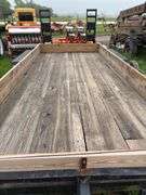 Flatbed Trailer with Wood Deck and Loading Ramps