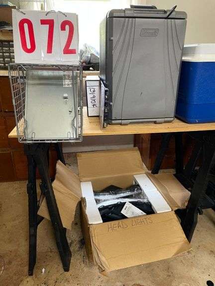 Household Items: Coolers, Headlights, Shop Vac, Storage Containers and More