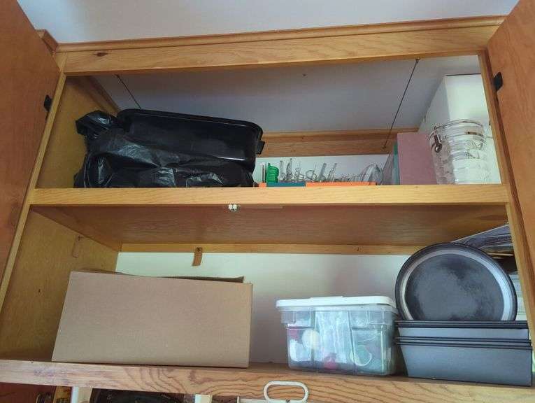Collection of Kitchen Storage Containers, Jars, and Baking Pans