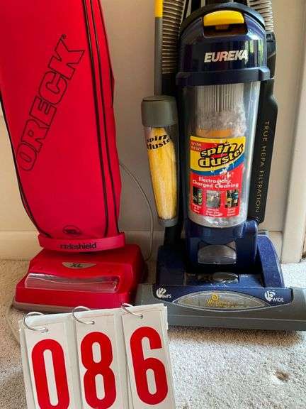Oreck XL and Eureka Spin Duster Vacuums