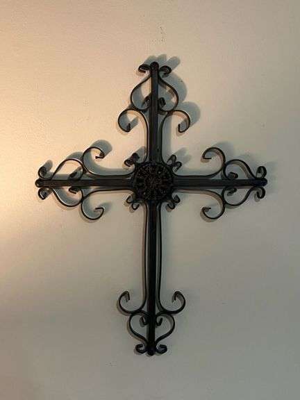 Lamp, Iron Cross and Basket of Books