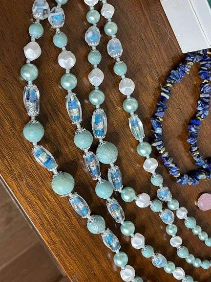 Assorted Costume Jewelry with Boxes and Trinket Box