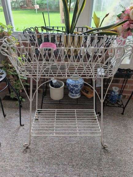 Assorted Plant Stands and Home Decor