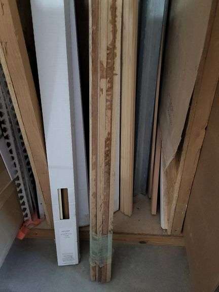 Mixed Lot of Building Materials: Wood, Metal, and Trim