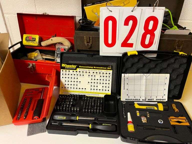 Gunsmithing Tool Lot with Toolboxes and Accessories