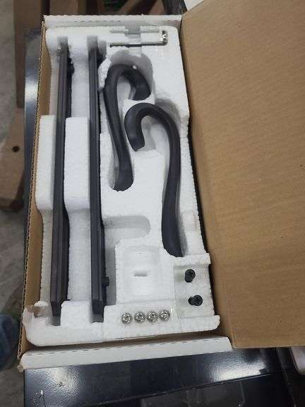 Metal File Cabinet with Sliding Door Hardware & Other Items