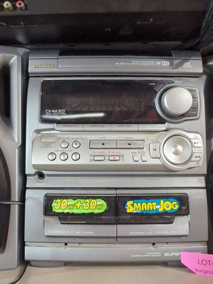 Aiwa Stereo System with Sony DVD/VCR Combo Player