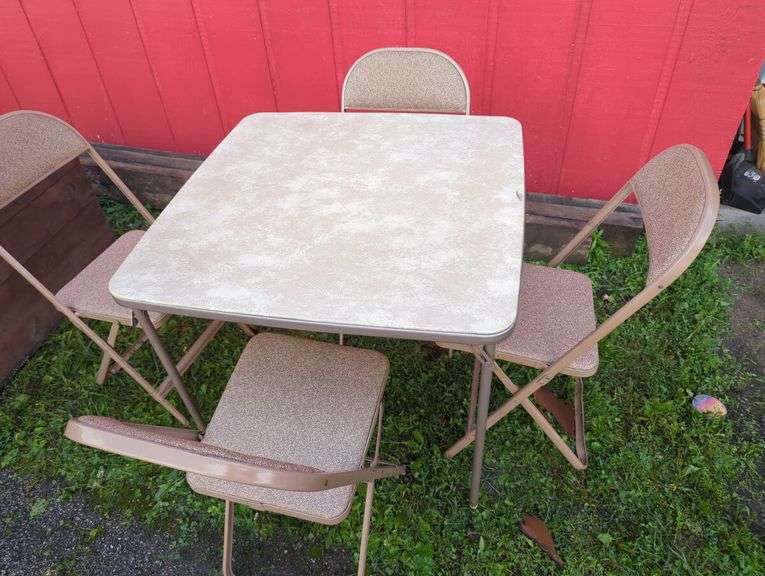 Folding Card Table and Chair Set