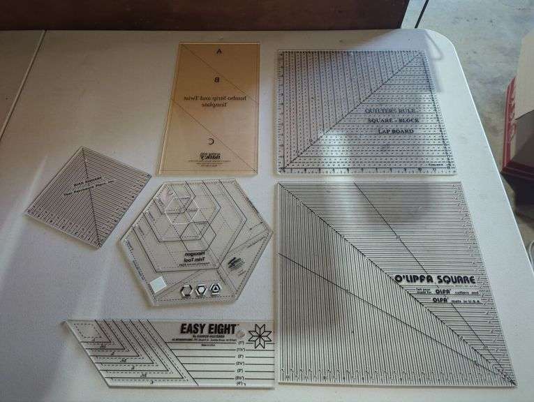 Lot of Quilting Rulers and Templates
