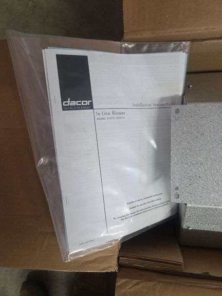 Dacor In-Line Blower Unit ILHSF8