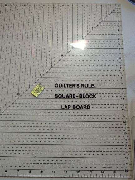 Two Quilting Rulers: Omnigrid and Square-Block Lap Board