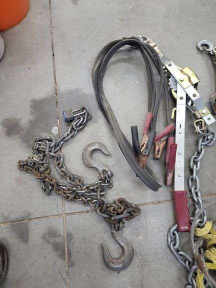 Lot of Ranch & Home Supply Come Alongs, Chains and Cables