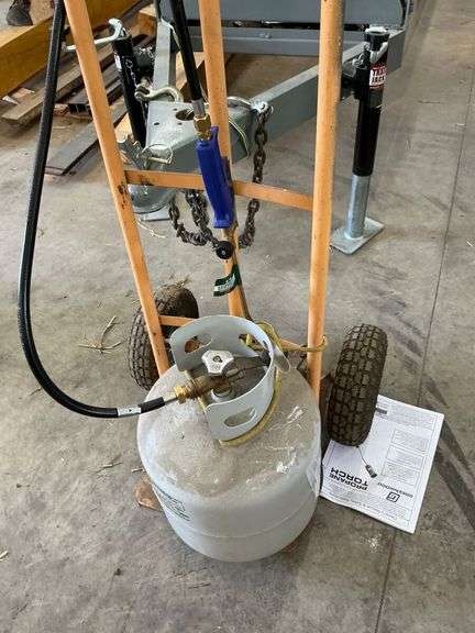 Propane Torch on Wheeled Cart