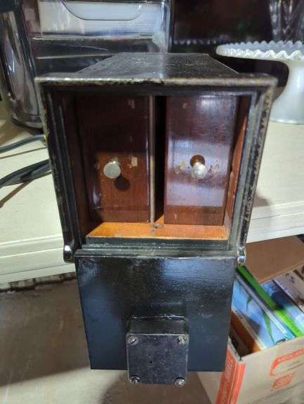 Painted Cast Iron Safe Box with Drawers