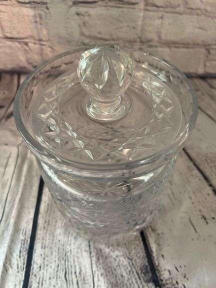 Crystal Glass Jar with Lid
