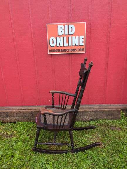 Dark Wood Rocking Chair