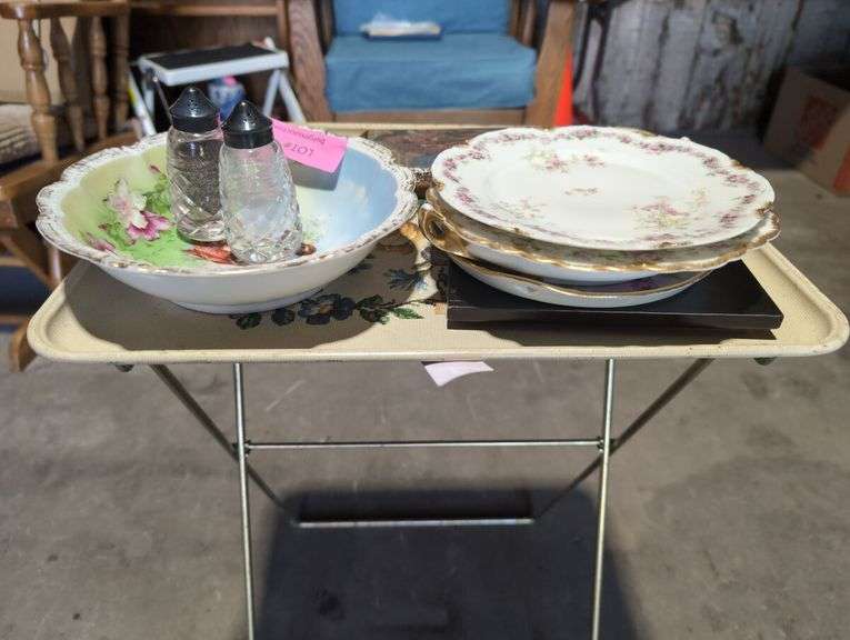 Mixed Lot of Decorative Tableware, Salt and Pepper Shakers, and Pictures
