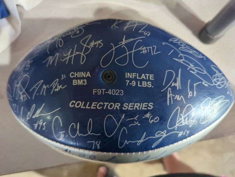 Indianapolis Colts Autographed Football Collector Series