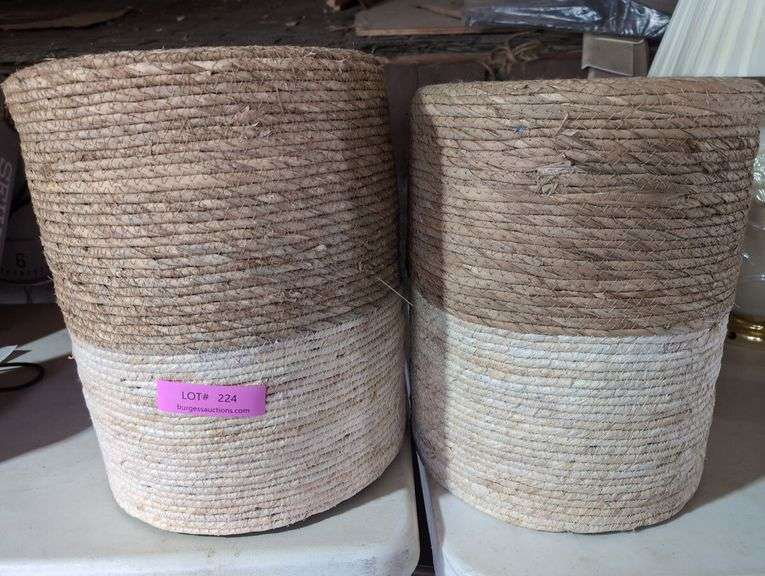 Pair of Coiled Baskets