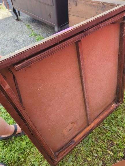 Two Assorted folding card tables