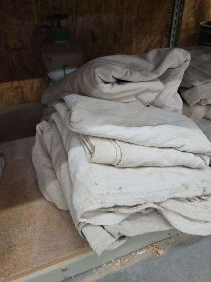 Canvas drop cloths - Lot of Assorted Sizes