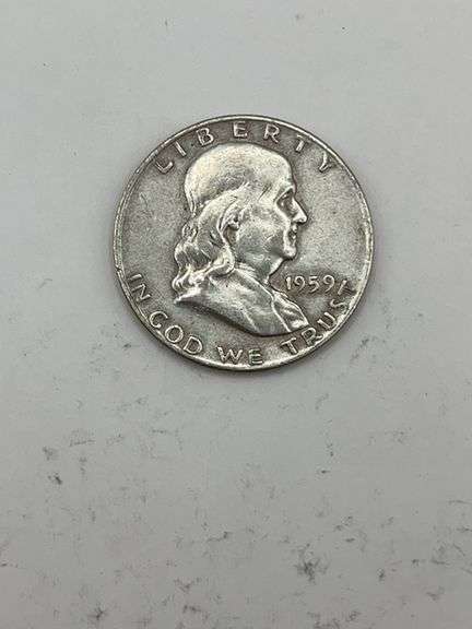 Collection of Five Franklin Half Dollars (1957-1962)