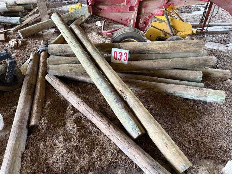 Approx 106 Wooden Fence Posts 8 inch x 8 FT