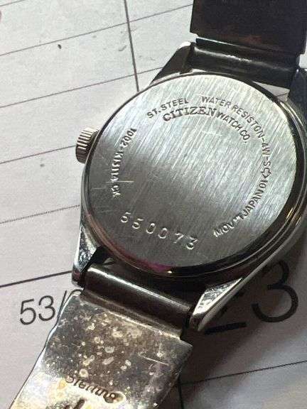 Citizen Ladies Watch with Sterling Band & Stone Inlay