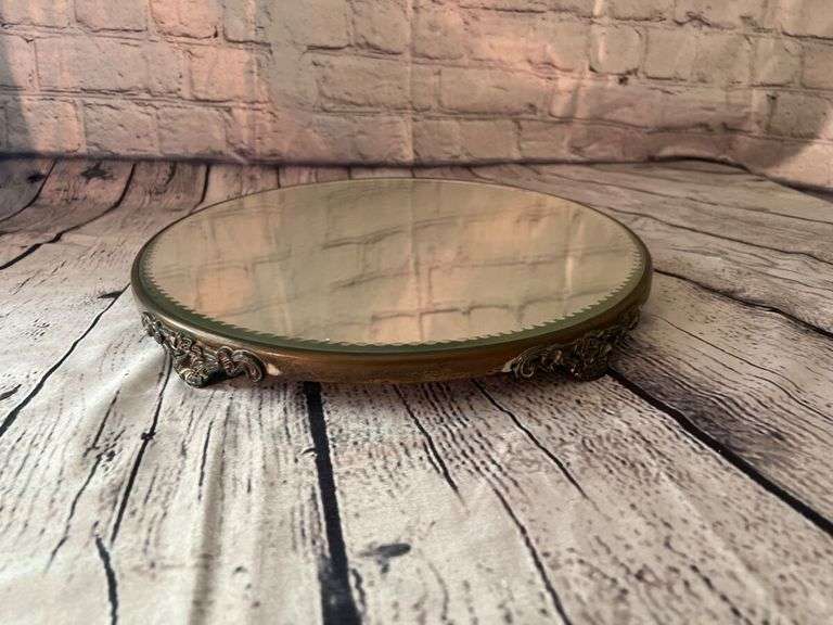 Ornate Vanity Mirror Tray