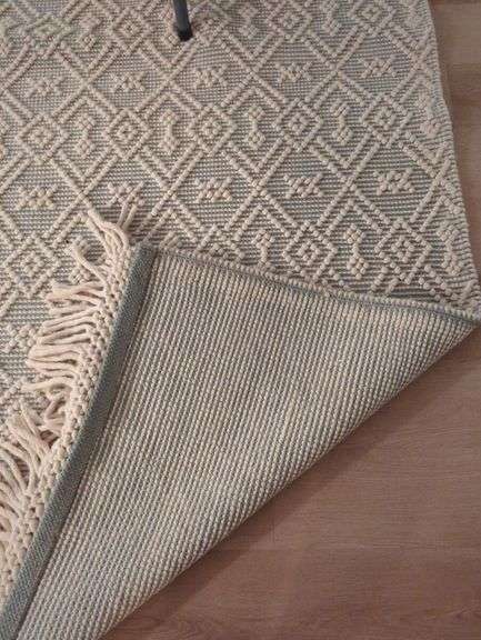 Woven Area Rug with Fringe