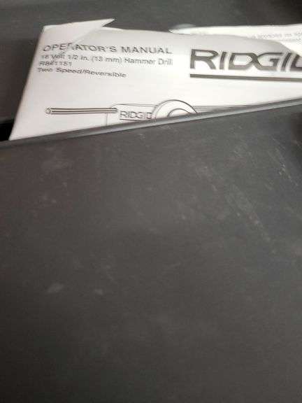 Ridgid 18V Hammer Drill Kit with Charger and Accessories