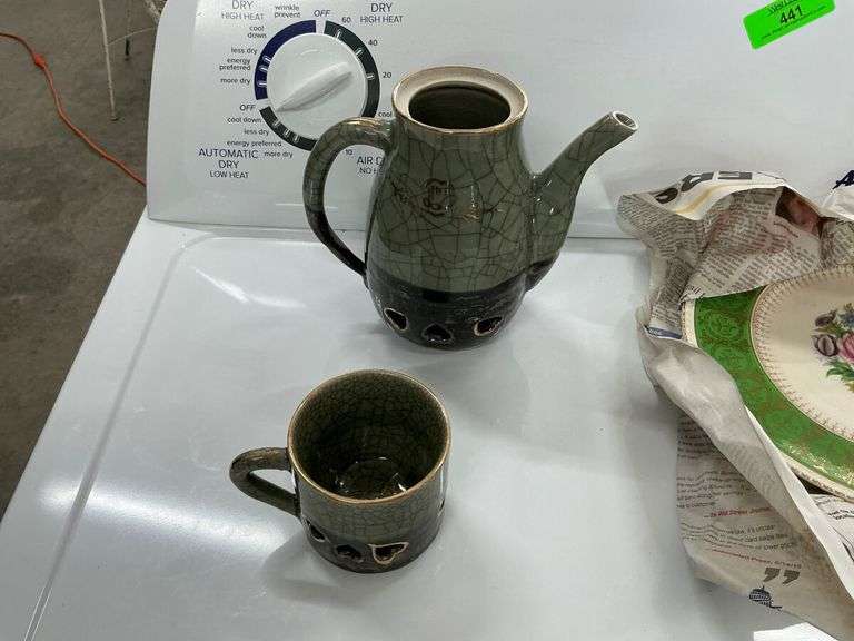 Assorted Tableware Collection: Plates, Teapot & More