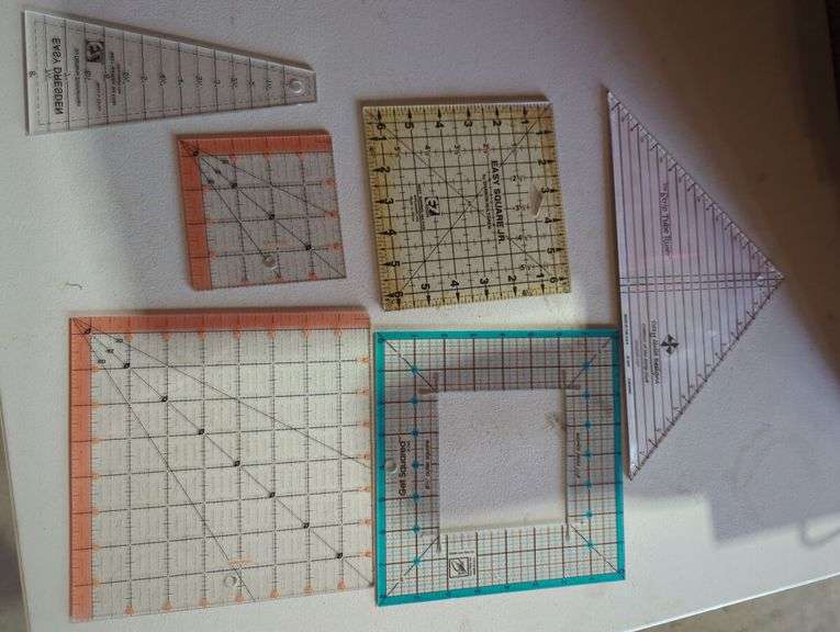 Lot of 5 Quilting Rulers and Templates