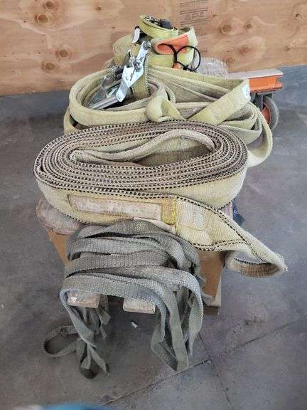 Moving Cart with Straps, Concrete, Grout