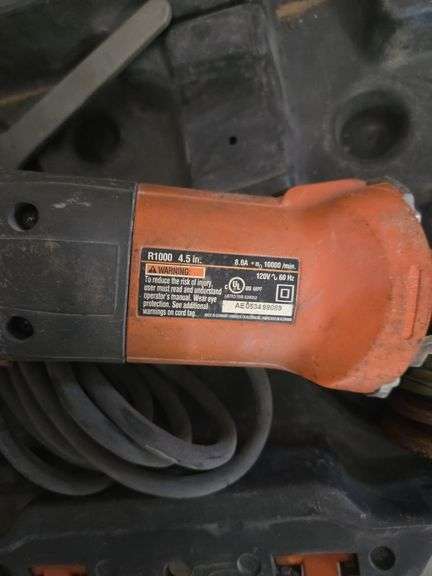 Ridgid 4.5 Inch Angle Grinder in Case