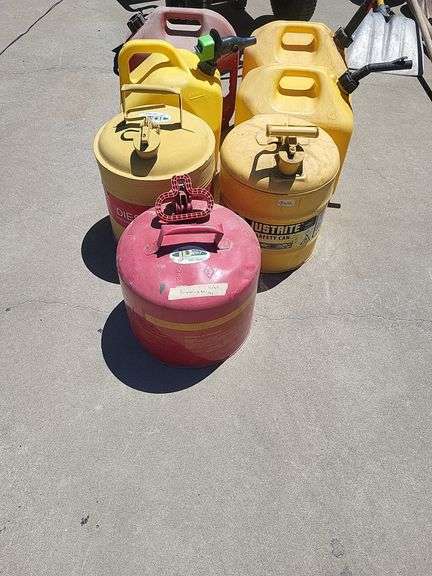Assorted Gas and Fuel Cans