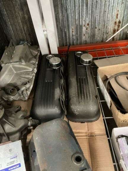 Mixed Lot of Engine Parts Including Valve Covers, Gaskets, and More