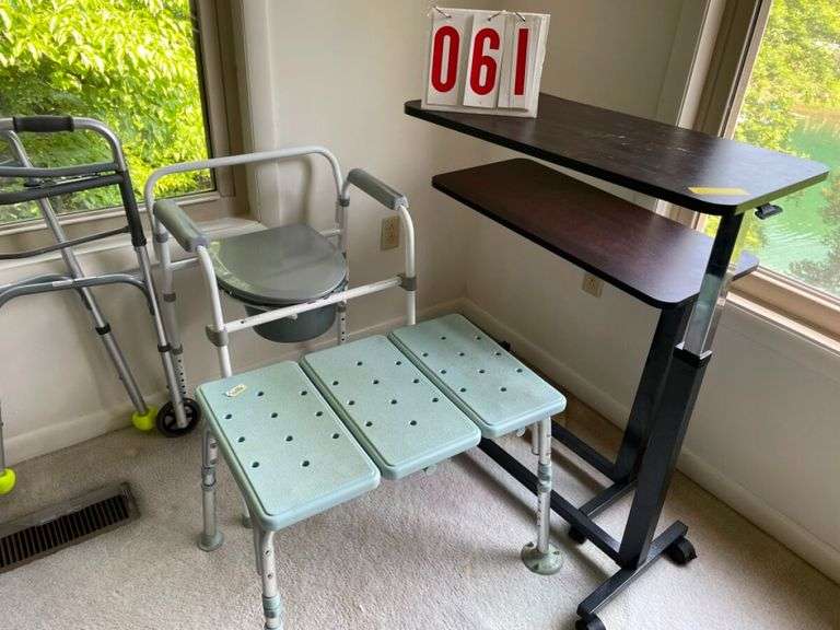 Wheelchair, Walker, Shower Chair, and Adjustable Table