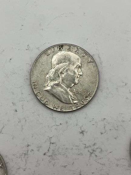 Franklin Half Dollar Coins - Lot of Five