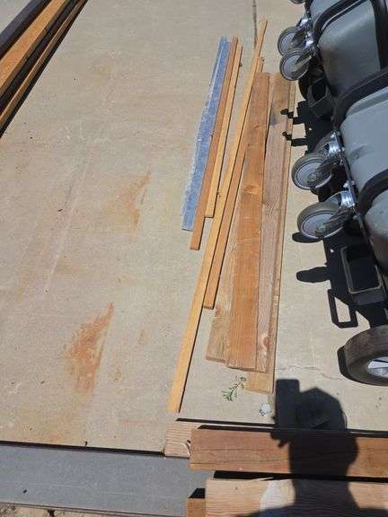 Assorted Lumber and Metal Pieces