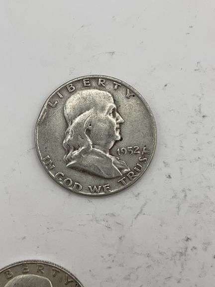 1950-1963 Franklin Half Dollars - Lot of 5