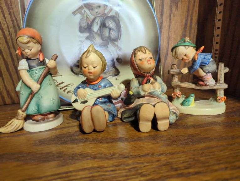 Hummel Figurines and Plate Set
