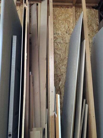 Mixed Lot of Wood and Polycarbonate Building Materials