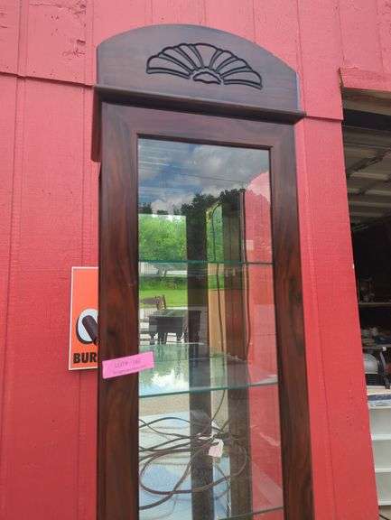 Wood and Glass Display Cabinet