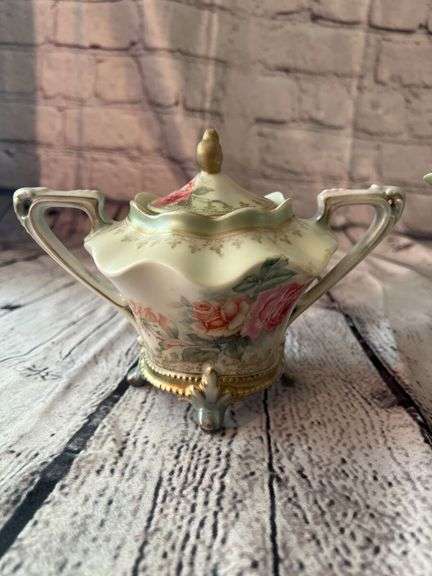 RS PRUSSIA cream and sugar red mark