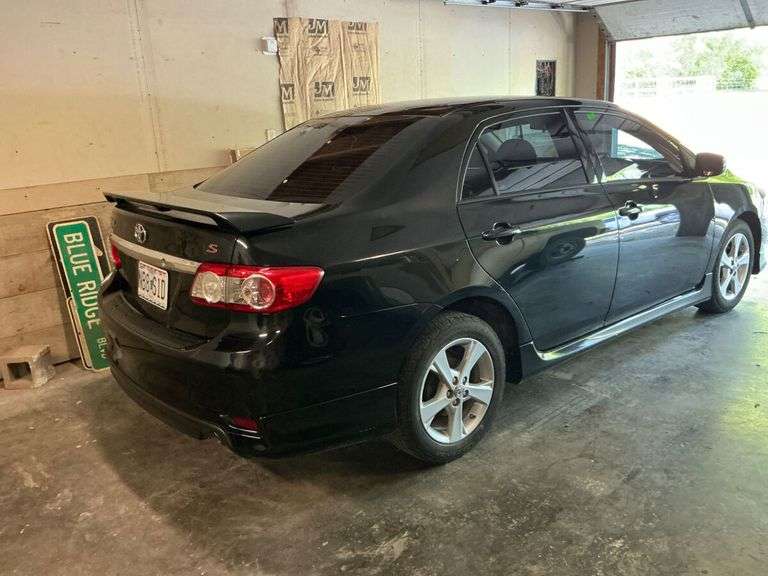 2013 Black Toyota Corolla S Sedan image