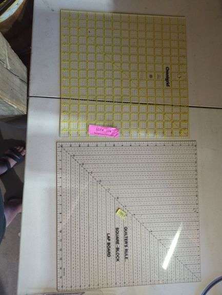 Two Quilting Rulers: Omnigrid and Square-Block Lap Board