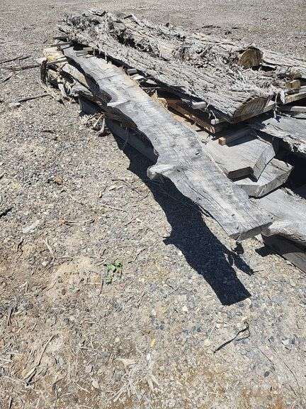 Large Lot of Weathered Wood cedar Planks