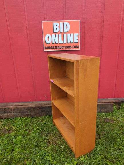 Wooden Bookcase with Three Shelves