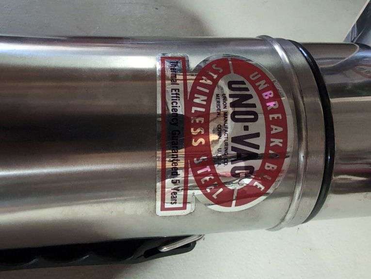 UNO-VAC Stainless Steel Vacuum Bottle and Columbian Terre Haute Kiltie Jug